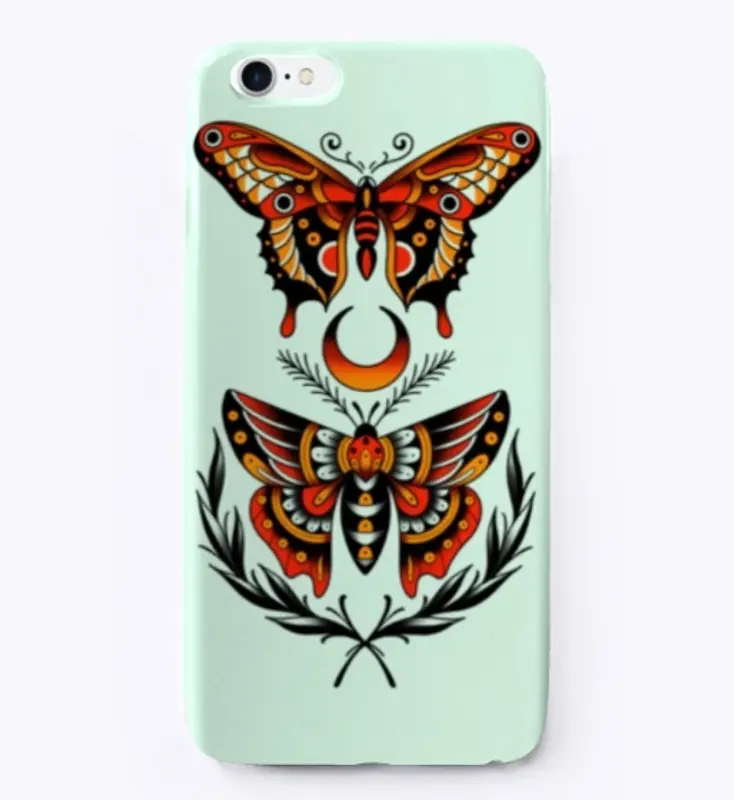 Moth Madness phone case